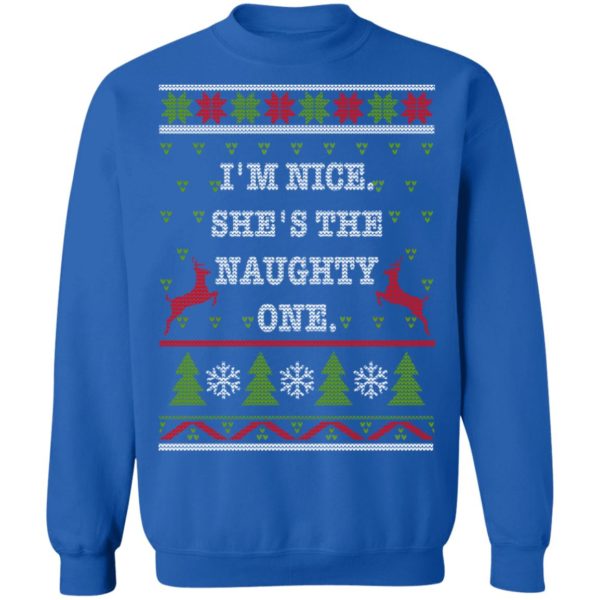 redirect10112021101058 8 600x600px I'm Nice She's The Naughty One Couples Christmas Sweatshirt