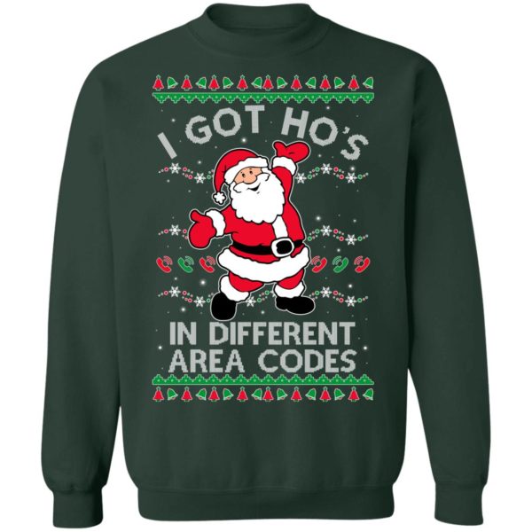 redirect10252021131007 4 600x600px I Got Ho's In Different Area Codes Christmas Shirt
