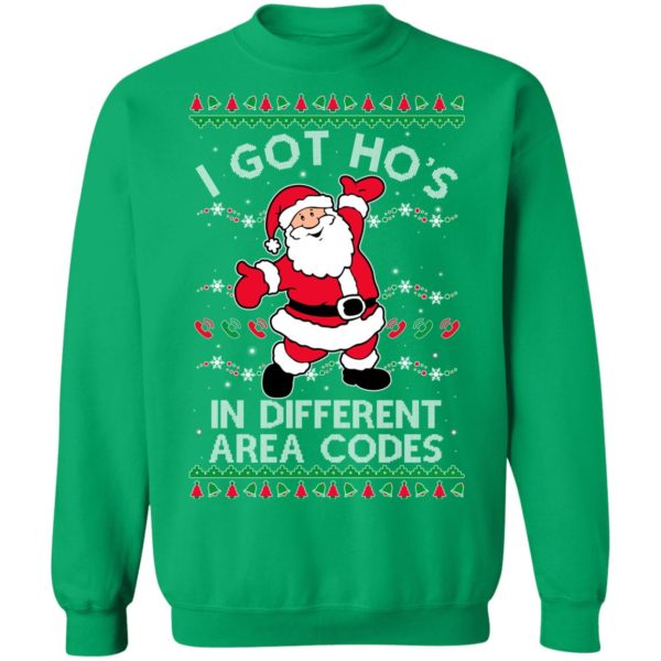 redirect10252021131007 6 600x600px I Got Ho's In Different Area Codes Christmas Shirt