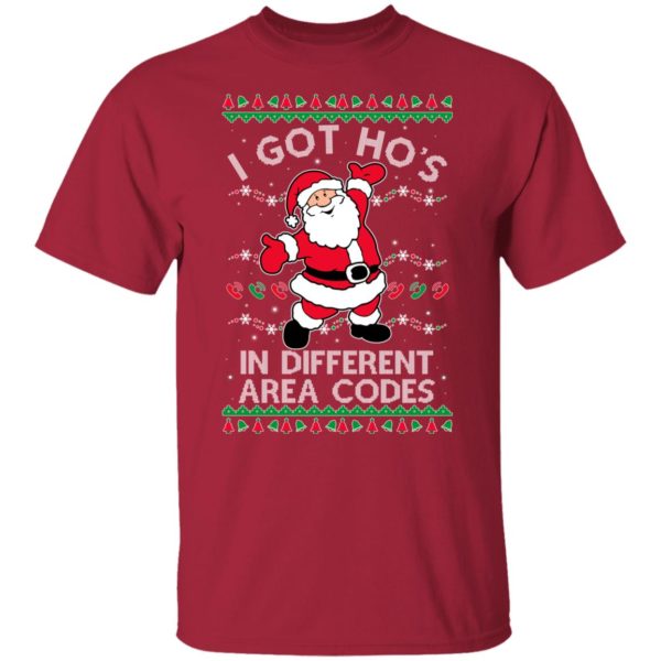 redirect10252021131007 8 600x600px I Got Ho's In Different Area Codes Christmas Shirt