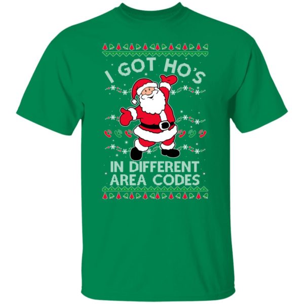 redirect10252021131007 9 600x600px I Got Ho's In Different Area Codes Christmas Shirt