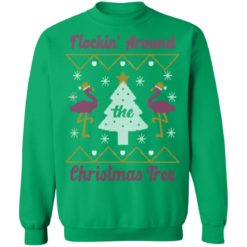redirect10252021131008 6 247x247px Flocking Around The Christmas Tree Flamingo Ugly Christmas Sweater Sweatshirt