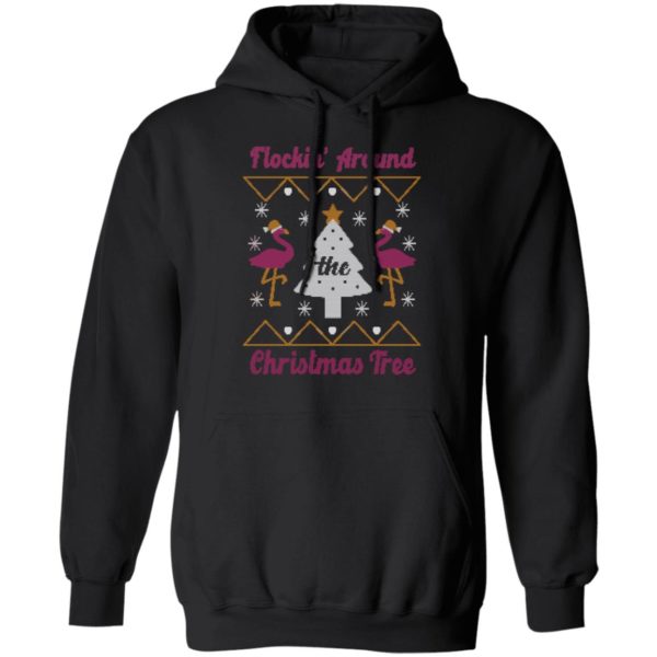 redirect10252021131008 600x600px Flocking Around The Christmas Tree Flamingo Ugly Christmas Sweater Sweatshirt