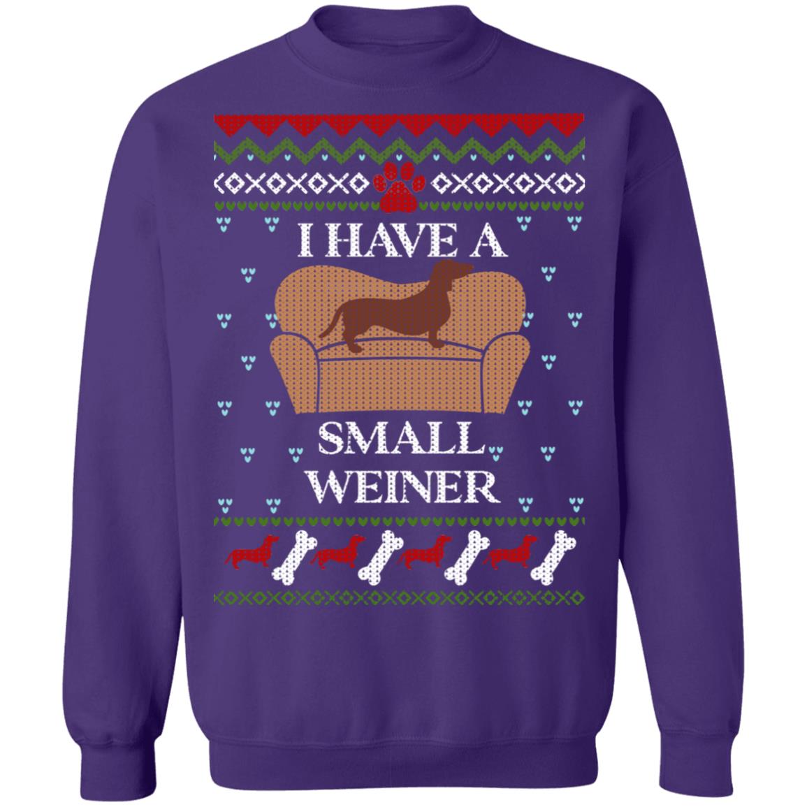 I Have A Small Weiner Dachshund Christmas Shirt