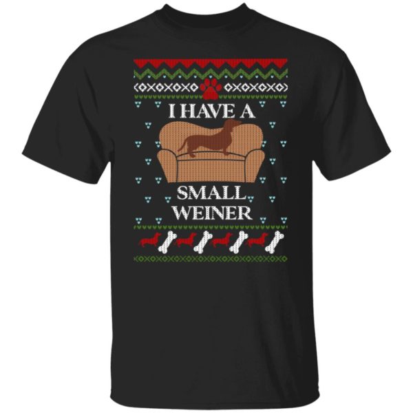 redirect10252021131009 7 600x600px I Have A Small Weiner Dachshund & Chair Christmas Shirt