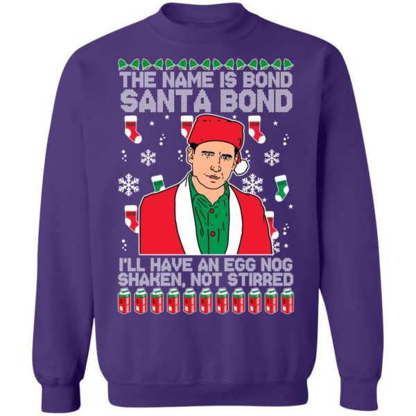 redirect10252021131039 5 600x600px Christmas Sweater Michael Scott Santa Bond Sweatshirt