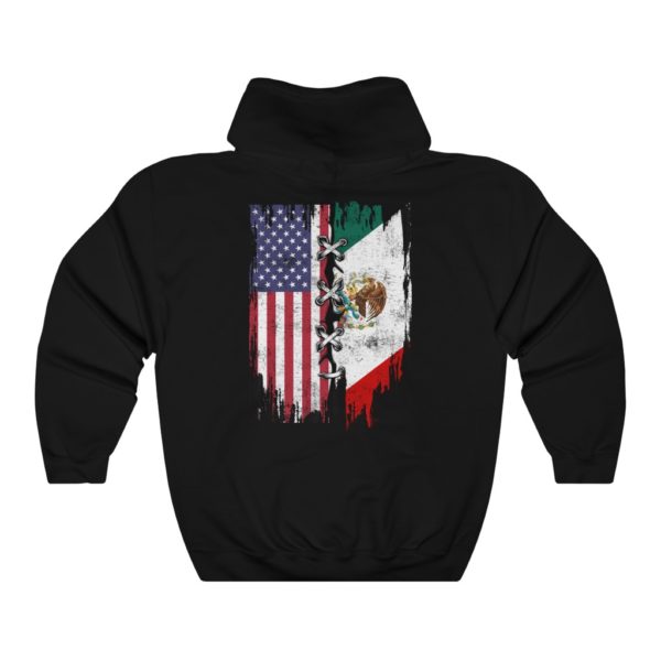 32920 600x600px Mexican And American Flag Hooded Sweatshirt