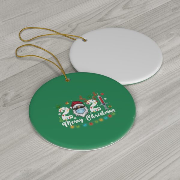 69370 10 600x600px Family 2021 Merry Christmas Ceramic Ornaments