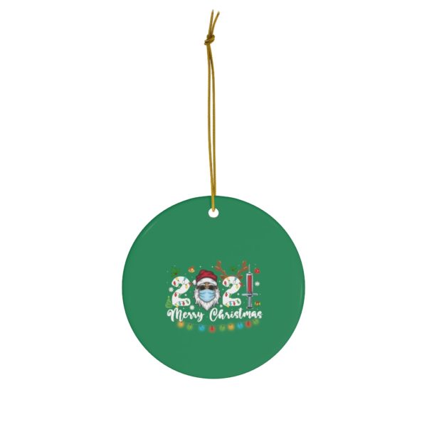 69370 9 600x600px Family 2021 Merry Christmas Ceramic Ornaments