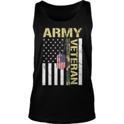 American Flag Camo Proud Us Army Veteran Tank Top