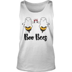 Boo Bees Drink Wine Halloween Shirt Tank Top