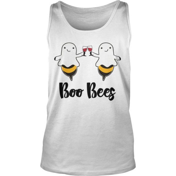 Boo Bees Drink Wine Halloween Shirt Tank Top