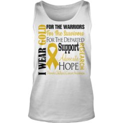 Childhood Cancer Awareness Gold for a Child Fight Shirt Tank Top