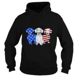 Dachshund Breed Dog America Flag Patriot Hoodies