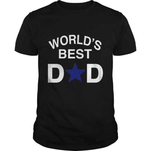 Father's Day World's Best Dad Dallas CowBoy T - Shirt