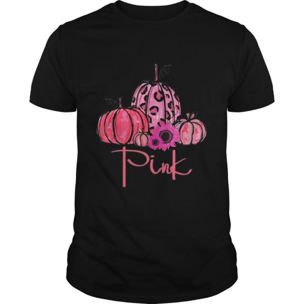 In October We Wear Pink Pumpkin Breast Cancer Halloween Shirt