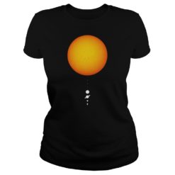 Minimal Solar System Shirt Ladies