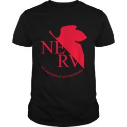 Nerv Logo, Neon Genesis Evangelion Slim Fit Shirt