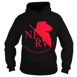 Nerv Logo, Neon Genesis Evangelion Slim Fit Shirt Hoodies