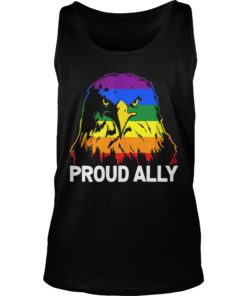 Proud Ally Pride Gay LGBT USA Eagle Tank Top