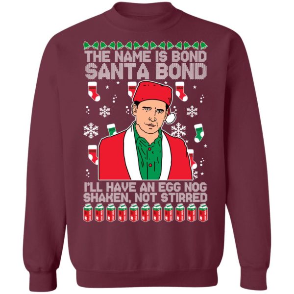 redirect11062021231122 5 600x600px Michael Scott The Name Is Bond Santa Bond Christmas Sweatshirt