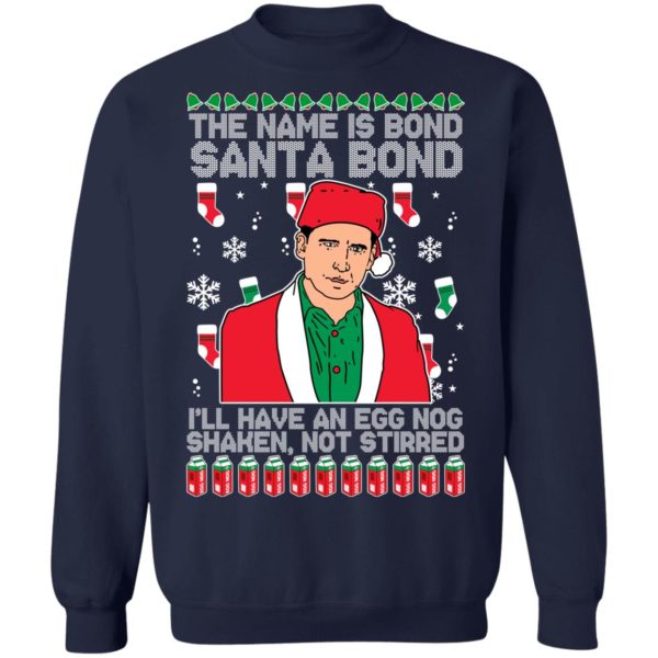 redirect11062021231122 6 600x600px Michael Scott The Name Is Bond Santa Bond Christmas Sweatshirt