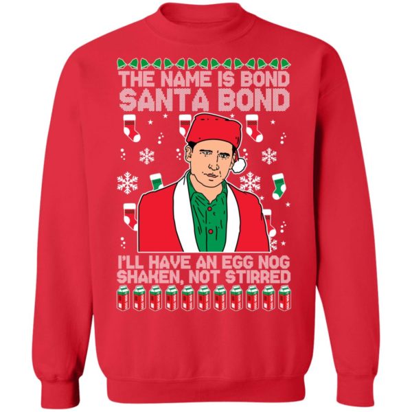 redirect11062021231122 7 600x600px Michael Scott The Name Is Bond Santa Bond Christmas Sweatshirt