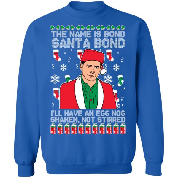 redirect11062021231122 8 600x600px Michael Scott The Name Is Bond Santa Bond Christmas Sweatshirt