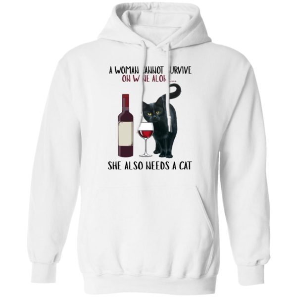 redirect11072021001131 1 600x600px A Woman Cannot Survive On Wine Alone She Needs A Cat Shirt