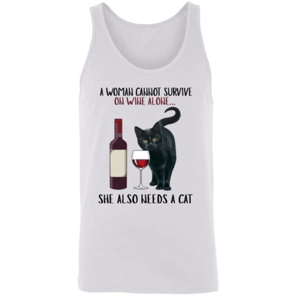 redirect11072021001131 2 600x600px A Woman Cannot Survive On Wine Alone She Needs A Cat Shirt
