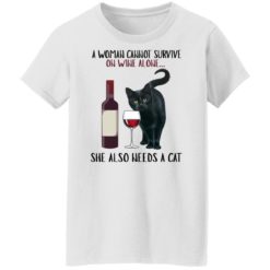 redirect11072021001131 6 247x247px A Woman Cannot Survive On Wine Alone She Needs A Cat Shirt