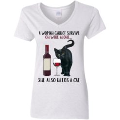 redirect11072021001131 8 247x247px A Woman Cannot Survive On Wine Alone She Needs A Cat Shirt