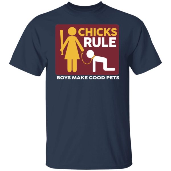 redirect11162021041101 3 600x600px Chicks Rule Boys Make Good Pets Shirt