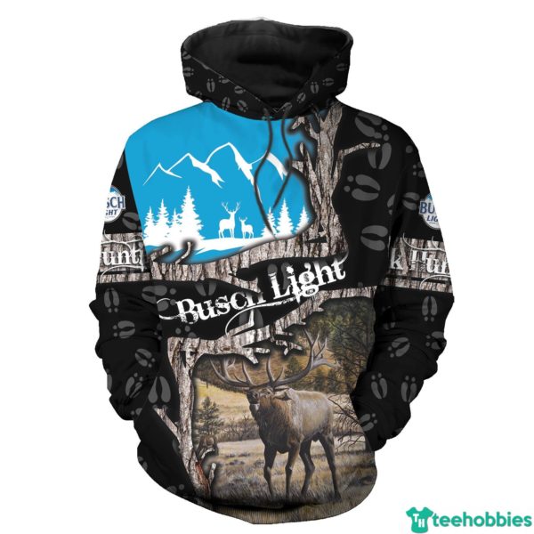 194af52c3890c358360ce6de9b033444 600x600px Reindeer Deer Hunting Busch Light 3D Hoodie Gift for Father's Day