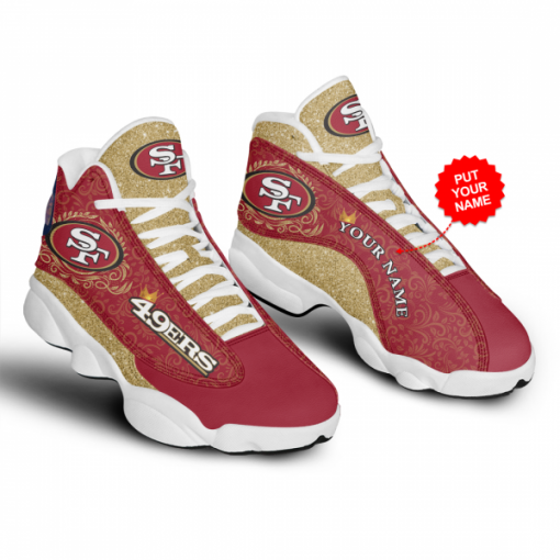49Ers Fan Shoes NFL San Francisco Air Jordan 13 - Men's Air Jordan 13 - Red