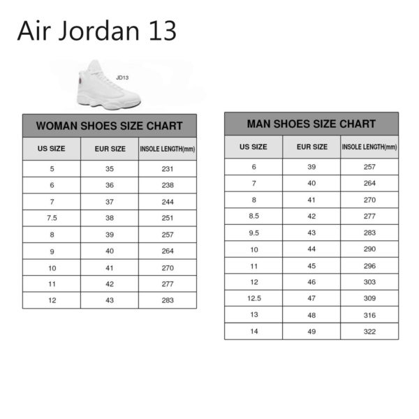 Air Jordan 13 Size Chart 12 600x600px Let's Go Brandon American Air Jordan 13 Shoes Personlaized Name
