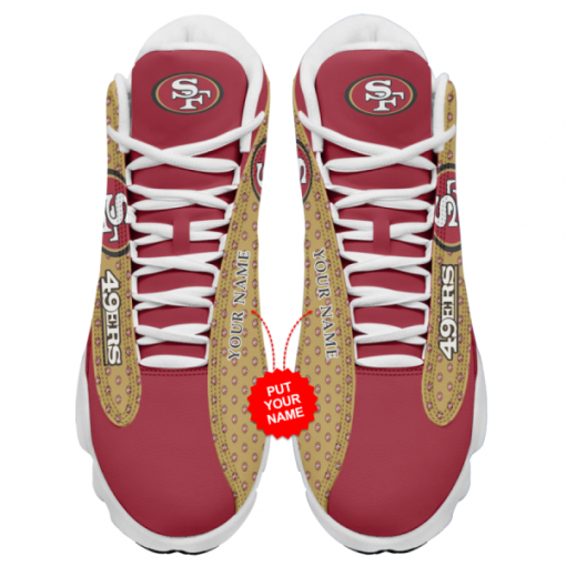 JXA2F280221 603b79c48da452F1614510698753 66964 large 510x510 1px Custom Name Shoes For Fans NFL San Francisco 49Ers Air Jordan Air Jordan 13