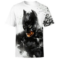 Batman Unisex Pullover 3D T-shirt Hoodie - 3D T-Shirt - White