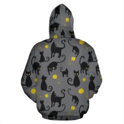 black cat yellow yarn print pattern pullover hoodie 2 2000x 247x247px Black Cat Yellow Yarn Cat Lover Hoodie