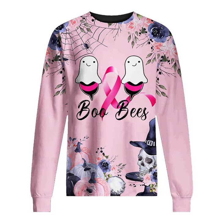 Breast Cancer Awareness Boo and Bees 3D Shirt photo