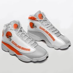 Cleveland Browns Football Air Jordan 13 Shoes - Women's Air Jordan 13 - Orange