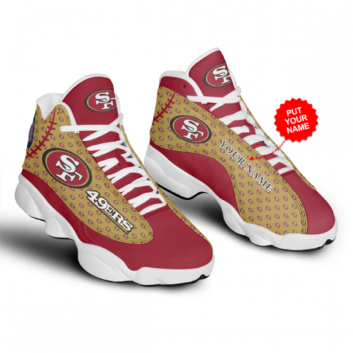 Custom Name Shoes For Fans NFL San Francisco 49Ers Air Jordan Air Jordan 13 photo