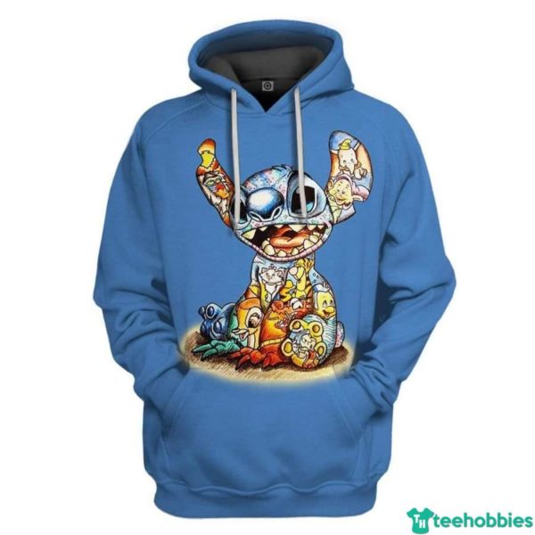 Gearhuman 3D Stitch 3D Hoodie - 3D Hoodie - Blue