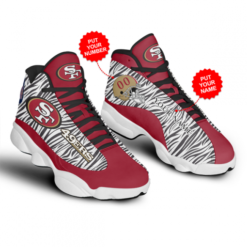 Gift For Fan NFL San Francisco 49Ers Air Jordan 13 Personalized Shoes - Men's Air Jordan 13 - Red