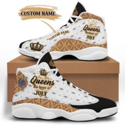Gift For July Queens Birthday Jordan 13 Shoes - Women's Air Jordan 13 - White