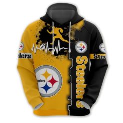 Hoodie For Fans Pittsburgh Steelers 3D Hoodie - 3D Hoodie - Yellow