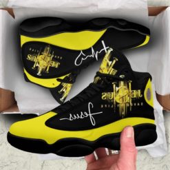 Jesus Saved My Life Sneakers Custom Jordan 13 Shoes - Women's Air Jordan 13 - Black
