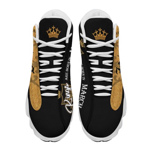 King Are Born In March Jordan 13 Sneaker Custom Shoes photo