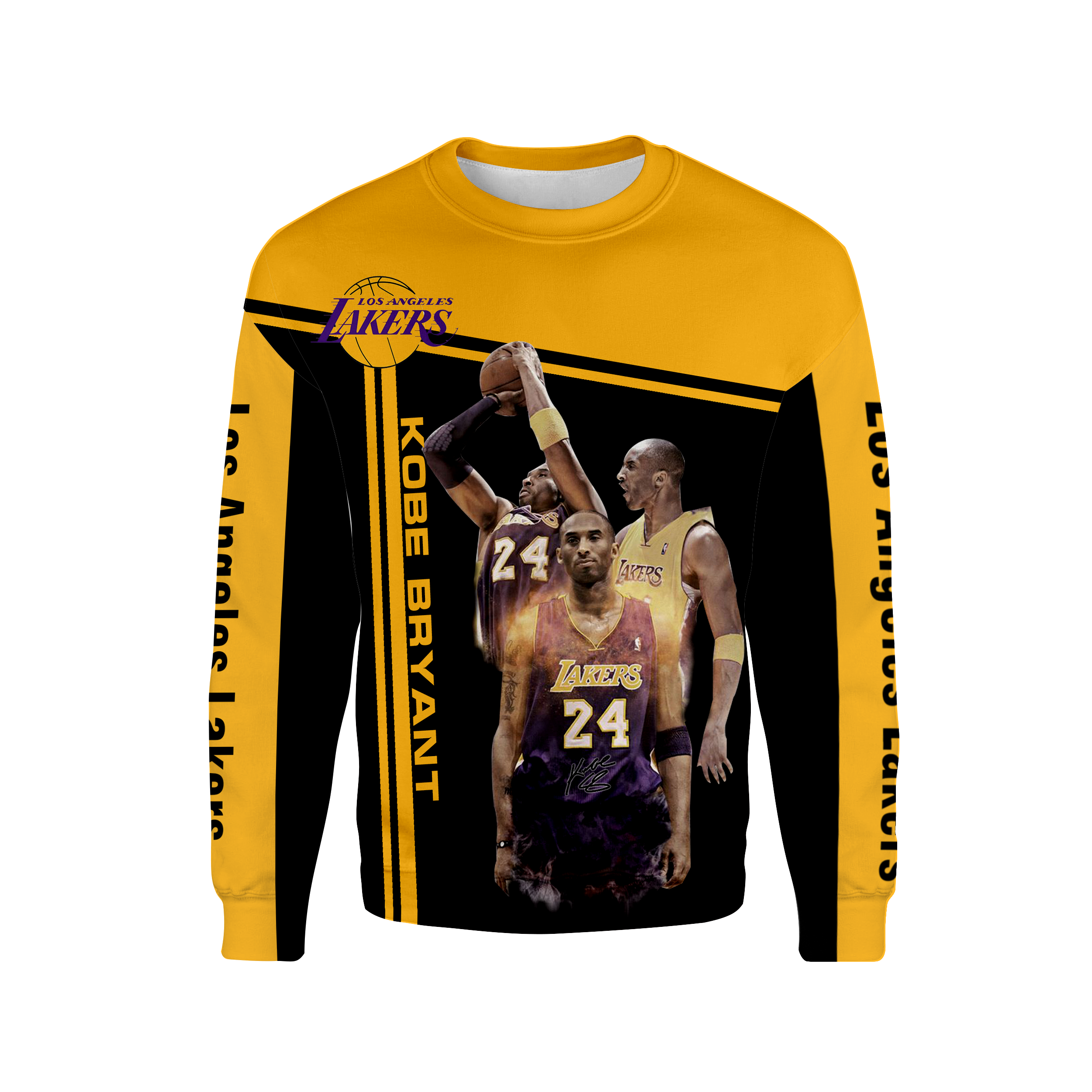 Kobe Bryant Los Angeles Lakers All Over Print 3D Shirt  photo