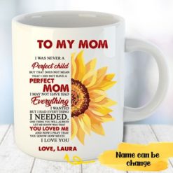 Mom Lover Sunflower To My Mom White Mug - Mug 11oz - White